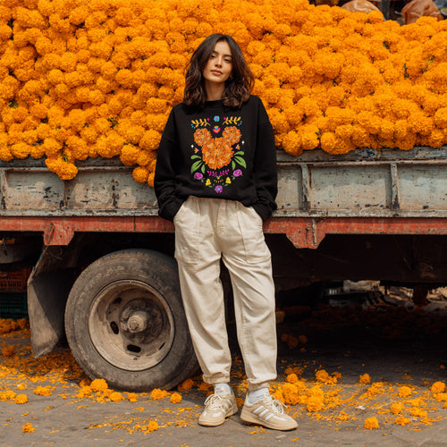 MICKEY CEMPASÚCHIL PULLOVER